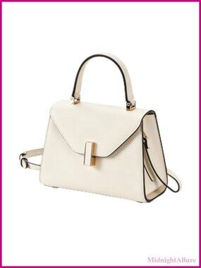 PU Leather Satchel Handbag Top Handle Shoulder Purse Twist Lock